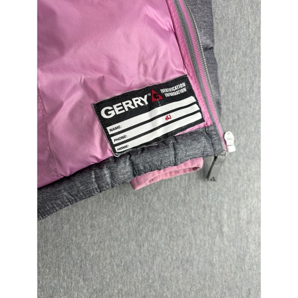 Gerry Girls Gray Heather Puffer Jacket Lightweight Hooded Full Zip Size L 14/16 - Picture 12 of 14